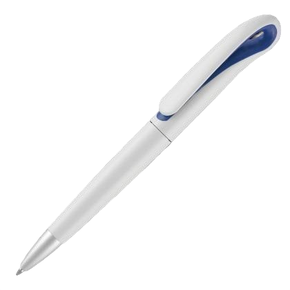 Swan Ballpoint Pen - White - Blue