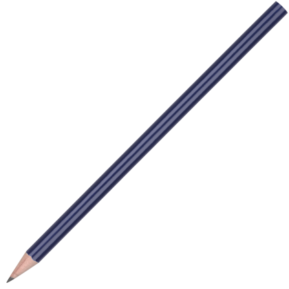 Standard Wooden Pencil with No Eraser - Blue