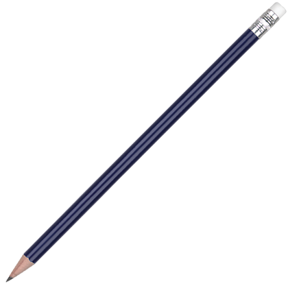 Wooden Argente Pencil with White Eraser - Blue