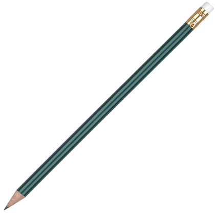 Wooden Oro Pencil with White Eraser - Green