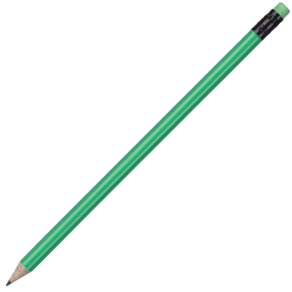 Wooden Pencil - Flurorescent Green