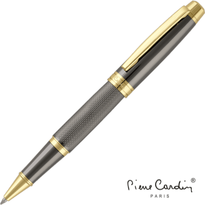 Pierre Cardin Academie Metal Rollerball Pen - Gun Metal Gold