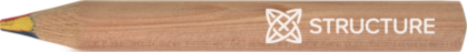 Wooden Pencil with 4 Coloured Leads