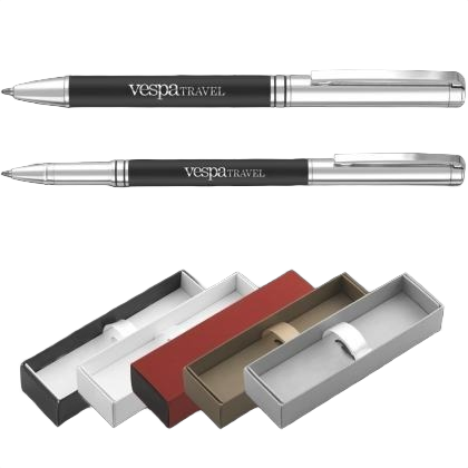 Pen Set - Portman Softfeel Pen and Rollerball with PB35 Box