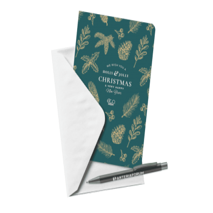 Greeting Card with Ergo Soft Feel Ballpoint Pen