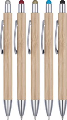 Ergo-i Bamboo Ballpoint Pen with Stylus