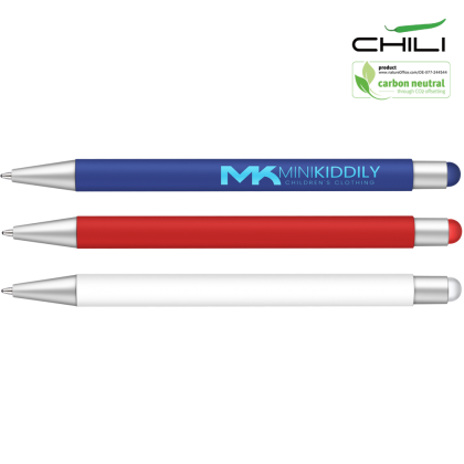 Recycled Par-i Soft Feel Stylus Ballpoint Pen by Chili