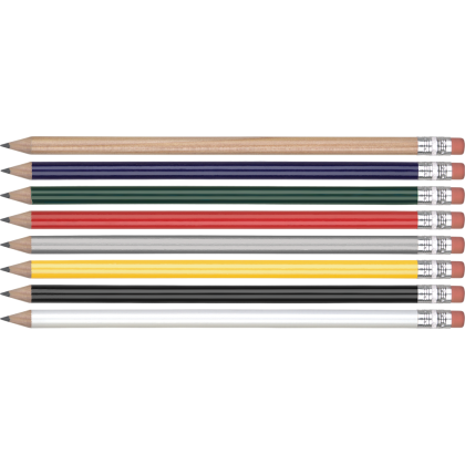 Certified Sustainably Sourced Wooden Pencil with Pink Eraser