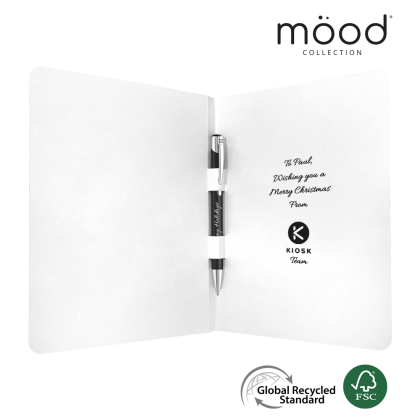 Greeting Card with Mood Softfeel GRS Recycled Ballpoint Pen