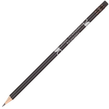 Wooden Shadow Pencil with Eraser Black