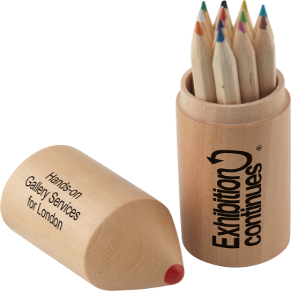 Topper Colouring Pencil Set - 12 Mini Pencils