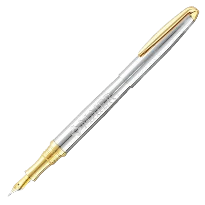 Sterling Classic Fountain Pen - Silver - Gold