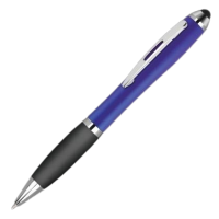 Contour-i Metallic Frost Ballpoint Pen with Stylus - Blue