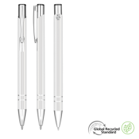 Electra GRS Recycled Metal Ballpoint Pen - White