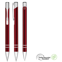 Electra GRS Recycled Metal Ballpoint Pen - Red