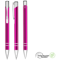 Electra GRS Recycled Metal Ballpoint Pen - Pink