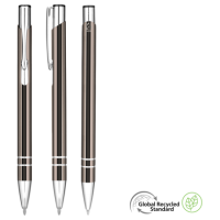 Electra GRS Recycled Metal Ballpoint Pen - Gun Metal