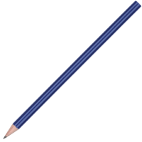 Standard Wooden Pencil with No Eraser - Medium Blue