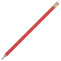 Wooden Oro Pencil with White Eraser - Red Unsharpened