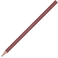 Standard Wooden Pencil with No Eraser - Burgundy