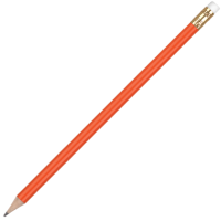 Wooden Oro Pencil with White Eraser - Orange Unsharpened