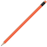 Wooden Pencil - Flurorescent Orange