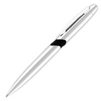 Cyclone Ballpoint Pen - Silver - Black