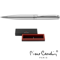 Pierre Cardin Lustrous Metal Ballpoint Pen - Chrome with PB17 Box