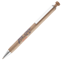 Top Hat Ballpoint Pen - Wood - Chrome