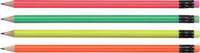 Wooden Pencil - Flurorescent Colours