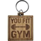 The Terren - Bamboo keyring (Square)