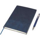 The Tarek - Recycled PU notebook with ballpen gift set (approx. A5)..