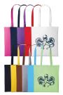 5oz Coloured Reusable Cotton Shopper Tote Bag