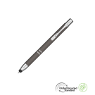 Electra Classic GRS Recycled Soft Feel Metal Ballpoint Pen with Stylus - Slate