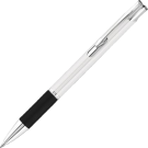 Electra Satin Grip Metal Ballpoint Pen - White