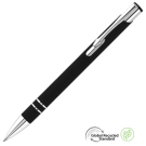 Electra GRS Recycled Soft Feel Metal Ballpoint Pen - Black