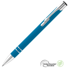 Electra GRS Recycled Soft Feel Metal Ballpoint Pen - Aqua