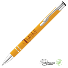 Electra GRS Recycled Soft Feel Metal Ballpoint Pen - Yellow