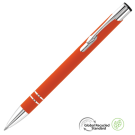 Electra GRS Recycled Soft Feel Metal Ballpoint Pen - Orange