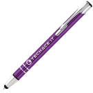 Electra Metal Touch Stylus Ballpoint Pen - Purple