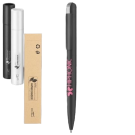 Folk Soft Feel Recycled Metal Ballpoint Pen by Chili - Black