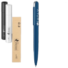 Folk Soft Feel Recycled Metal Ballpoint Pen by Chili - Blue