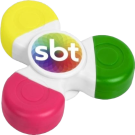 Hi-Spin Highlighter - White, Pink, Green, Yellow