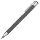 Mood GRS Recycled Soft feel Metal Ballpoint Pen - Dark Grey