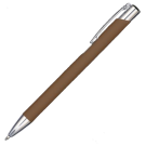 Mood GRS Recycled Soft feel Metal Ballpoint Pen - Brown