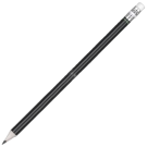 Recycled Paper Pencil with White Eraser - Black