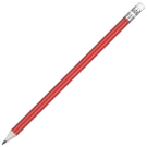 Recycled Paper Pencil with White Eraser - Red
