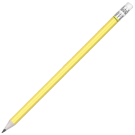 Recycled Paper Pencil with White Eraser - Yellow