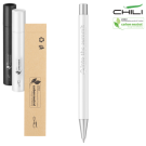 Par Metal Recycled Ballpoint Pen by Chili - White - Chrome Base Metal