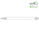 Recycled Par-i Soft Feel Stylus Ballpoint Pen by Chili - White - Silver